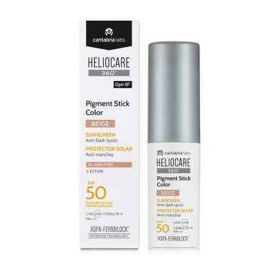 Heliocare 360º Pigment Stick SPF 50 Color Beige 10 g Fotoprotector Facial con Color