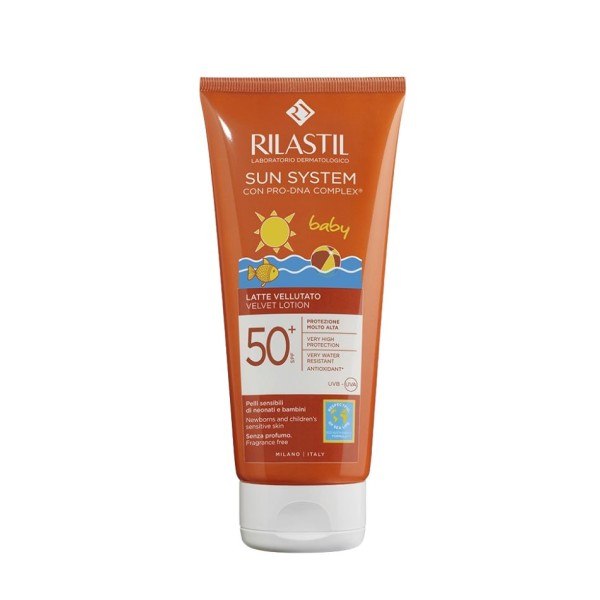 Rilastil Sun System 50+ Baby Loción Velvet 200 ml Fotoprotector Bebés y Niños