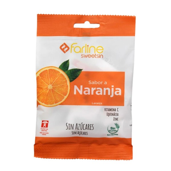 Farline Sweetsin Caramelos Sabor Naranja 40 g
