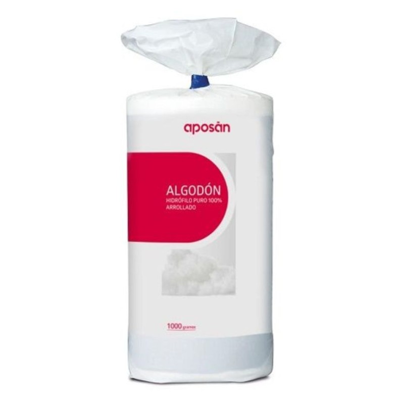 Algodón Arrollado Puro Aposán 1000 g Uso Sanitario e Higiene