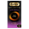 Durex Conexión Total Extra Lubricado 10 Preservativos Sin Látex