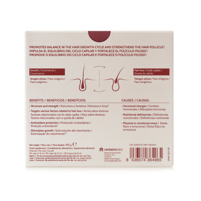 Iraltone Hair Effluv Booster 30 Viales Complemento Anticaída Capilar