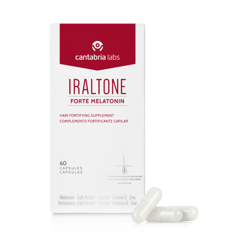 Iraltone Forte Melatonin 60 Cápsulas Complemento Anticaída Capilar