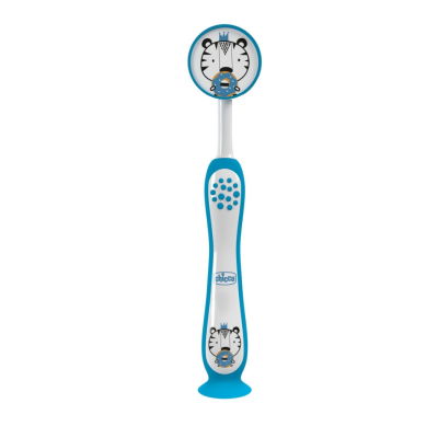 Cepillo Dental Infantil Chicco Azul 6M+ – Primeros dientes bebé
