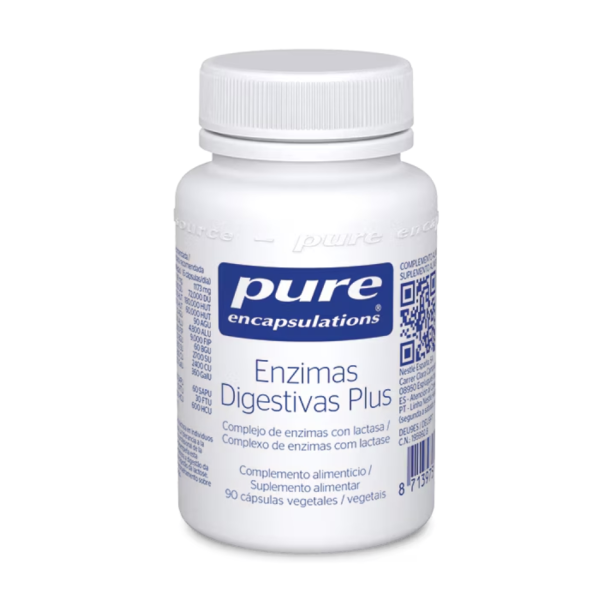 Pure Encapsulations Enzimas Digestivas Plus 90 Cápsulas – Complejo de enzimas digestivas
