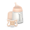 Suavinex Set Inicio Zero.Zero 180 ml Biberón Anticólico + Chupete Recién Nacido