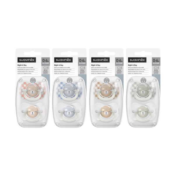 Suavinex Chupete Night & Day 0–6 Meses Silicona Fisiológico SX Pro 2 uds
