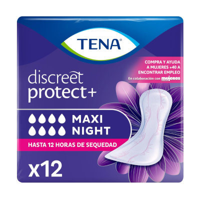 TENA Discreet Maxi Night 12 Unidades Absorbente Incontinencia Nocturna