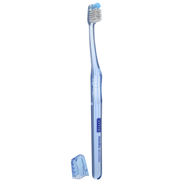 Vitis Cepillo Dental Medio Access Adulto Cabezal Pequeño