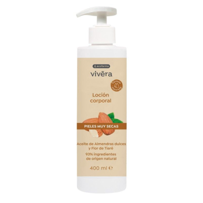 Acofarma Vivera Loción Corporal Almendras Dulces 400 ml Hidratación Piel Seca