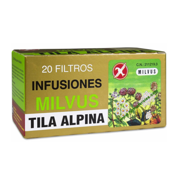 Milvus Tila Alpina 20 Filtros 1,2 g | Infusión para