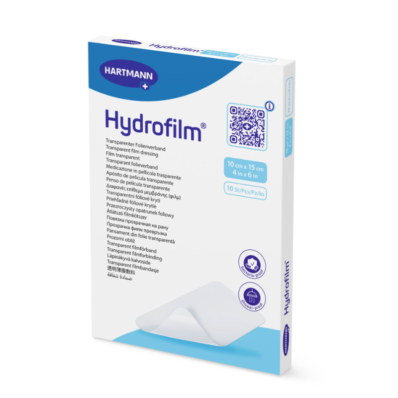 Hydrofilm Apósito Transparente Estéril 10 x 15 cm 10 Unidades