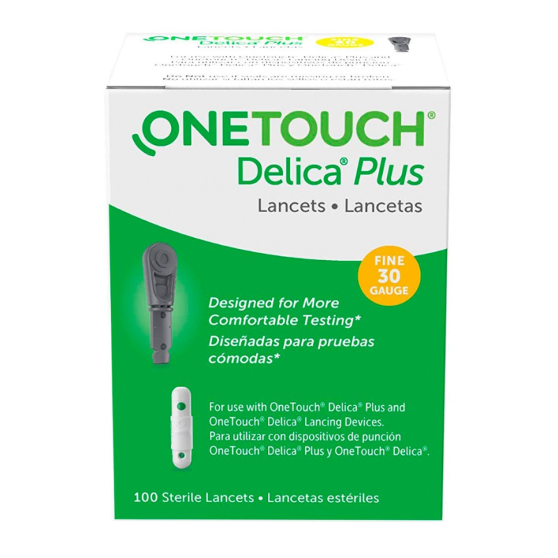 OneTouch Delica Plus Lancetas 30G 25 Unidades Punción Precisa