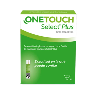 OneTouch Select Plus Tiras Reactivas Glucosa 50 Unidades Precisión AltaS