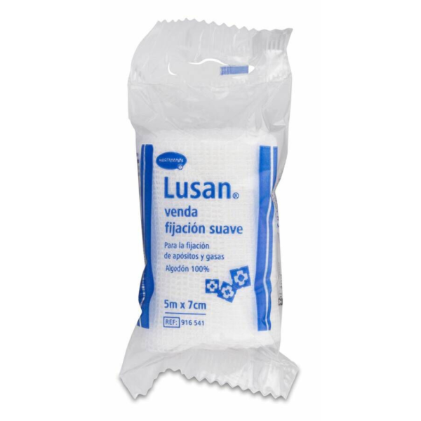 Venda Gasa Hidrófila Cambric Lusan 7 cm x 5 m