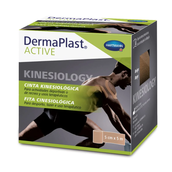 Cinta Kinesiológica Dermaplast Active Beige 5 m x 5 cm