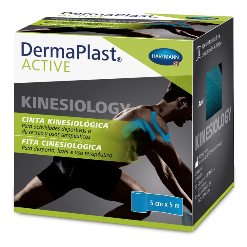 Cinta Kinesiológica Dermaplast Active Azul 5 m x 5 cm