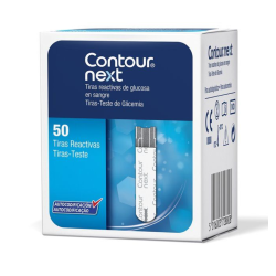 Contour Next Tiras Reactivas Glucosa 50 Unidades Alta Precisión