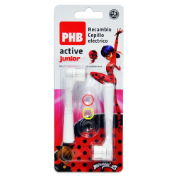 PHB Active Junior Recambio Cabezal Cepillo Eléctrico Infantil 2 Unidades