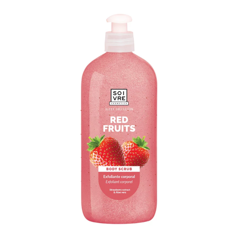Soivre Gel de Baño Exfoliante Fresa 500 ml Antioxidante Corporal