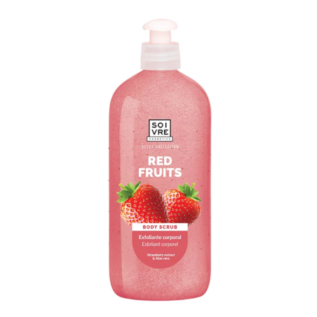 Soivre Gel de Baño Exfoliante Fresa 500 ml Antioxidante Corporal