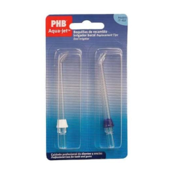 PHB Aqua Jet Boquillas de Recambio 2 Unidades para Irrigador Bucal