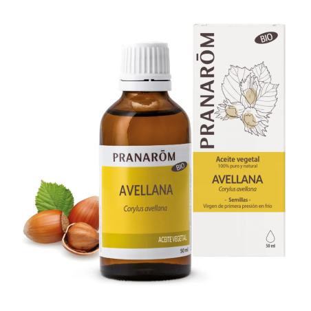 Pranarom Aceite Vegetal Avellana Bio 50 ml Uso Cosmético y Oral
