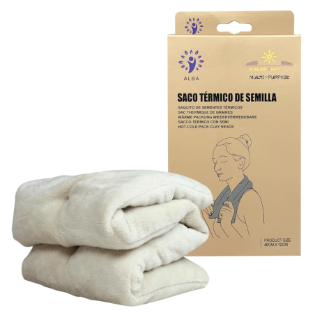 Saco Térmico Microondas Alba Perlas de Arcilla 48x12 cm Calor y Frío