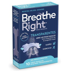 Breathe Right Transparentes Talla Pequeña 10 Unidades