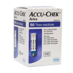 Tiras Reactivas Accu-Chek Aviva 50 Unidades Control de Glucosa