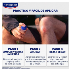 Hansaplast Apósito en Spray 40 Ml Protección Invisible para Heridas