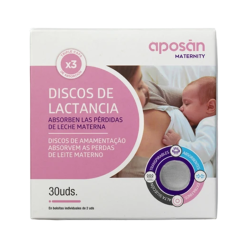 Aposán Maternity Discos de Lactancia 30 Unidades Absorbentes