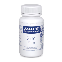 Pure Encapsulations Zinc 15 mg 60 Cápsulas Vegetales