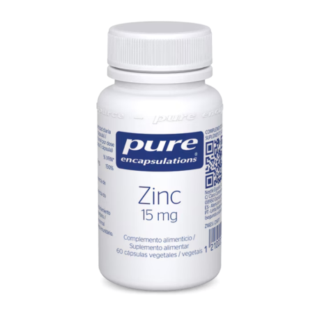Pure Encapsulations Zinc 15 mg 60 Cápsulas Vegetales