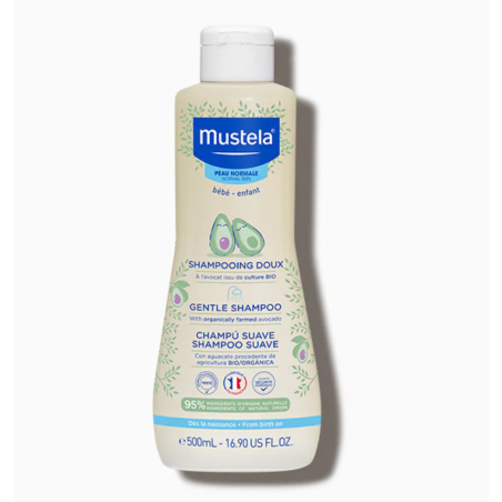 Champú Bebé 500 Ml Mustela | Champú Suave con Aguacate Bio