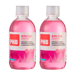 PHB Encías Enjuague Bucal 2 Envases 500 Ml Duplo | Colutorio para Encías Delicadas