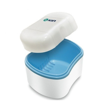 Kin Oro Baño Dental 1 Unidad | Contenedor para Prótesis