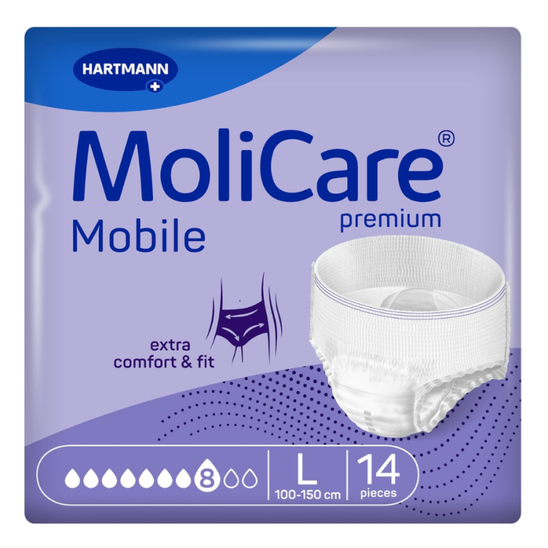 Molicare Premium Mobile 8 Gotas Talla L 14 Unidades