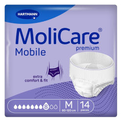 Molicare Premium Mobile 8 Gotas Talla M 14 Unidades | Bragapañal Absorbente