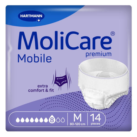 Molicare Premium Mobile 8 Gotas Talla M 14 Unidades
