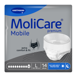 Molicare Premium Mobile 10 Gotas Talla L 14 Unidades | Bragapañal Absorbente