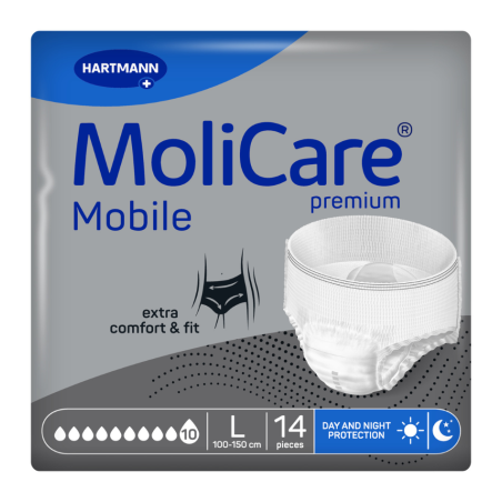 Molicare Premium Mobile 10 Gotas Talla L 14 Unidades