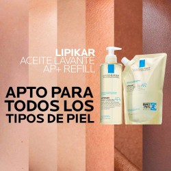 La Roche-Posay Lipikar Huile Lavante AP+ Refill 400 ml – Aceite limpiador relipidizante piel muy seca