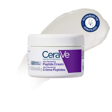 CeraVe Skin Renewing Crema con Péptidos 48 ml – hidratación antiedad con ceramidas