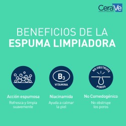 Cerave Gel Limpiador Espumoso 473 ml Piel Normal a Grasa