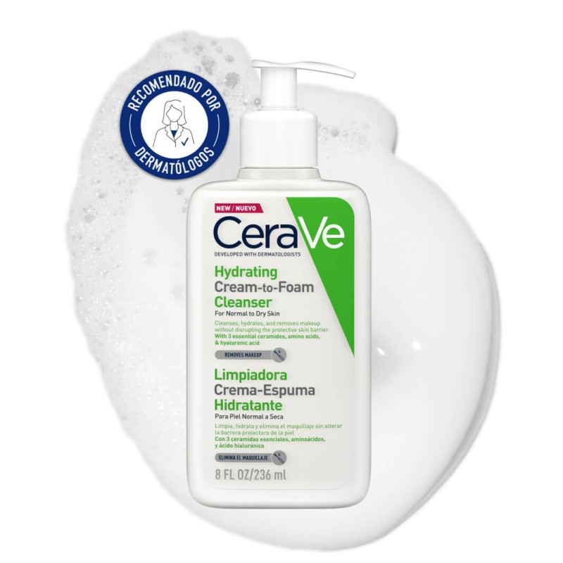 CeraVe Limpiadora Crema-Espuma Hidratante 236 ml