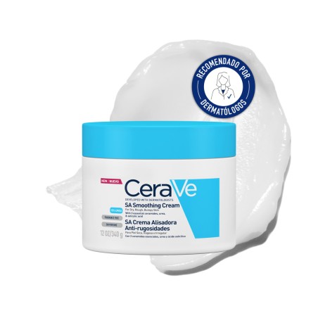 CeraVe SA Crema Alisadora Anti-Rugosidades – 1 envase de 340 g