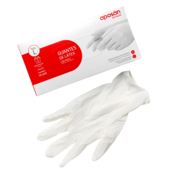 Aposan Guantes Látex Talla L 50 Unidades | Guantes