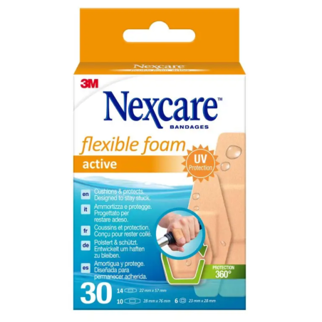 Apósito Adhesivo 3M Nexcare Active 360º Surtido 30 Apósitos
