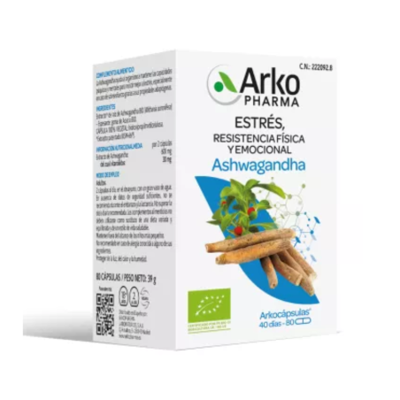 Arkocápsulas Ashwagandha Bio 84 Cápsulas | Complemento